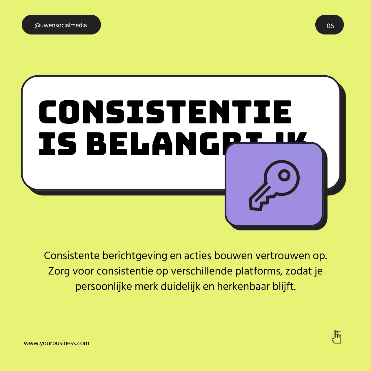 Grijs Paars Groen Vet Minimal Personal Branding Tips Instagram Carrousel Post