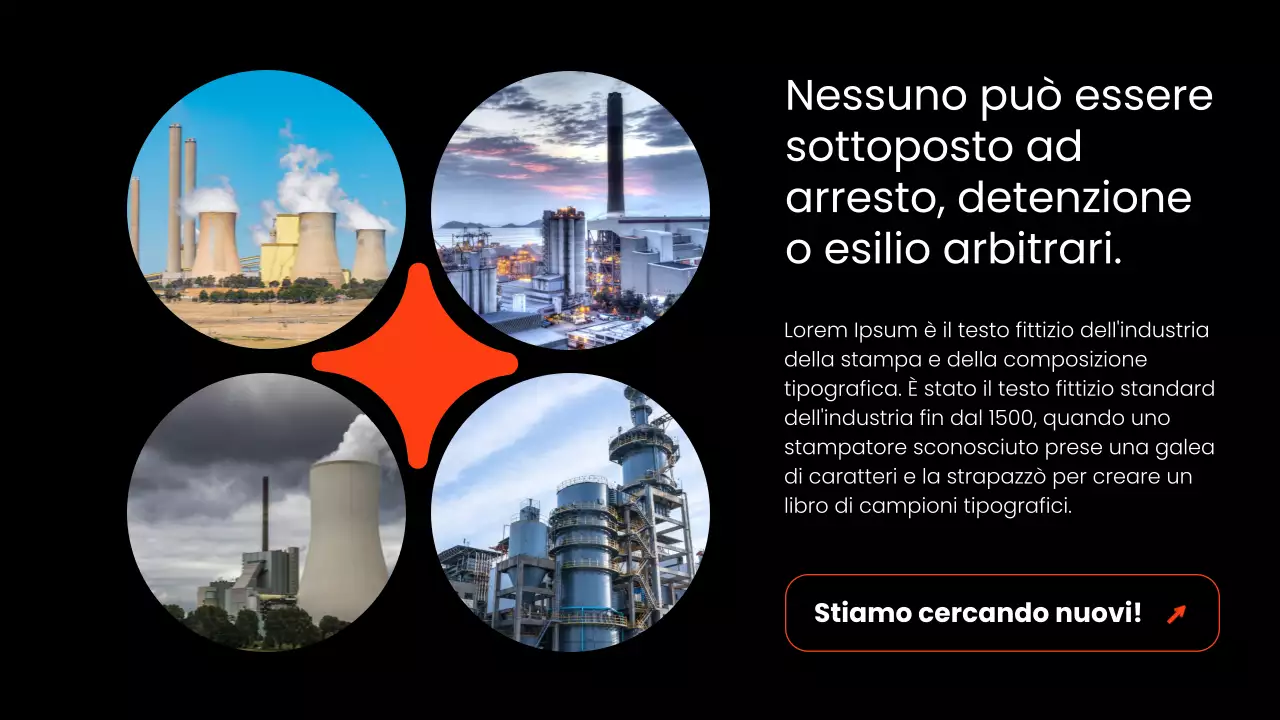 Proposta di layout aziendale moderno in bianco e nero