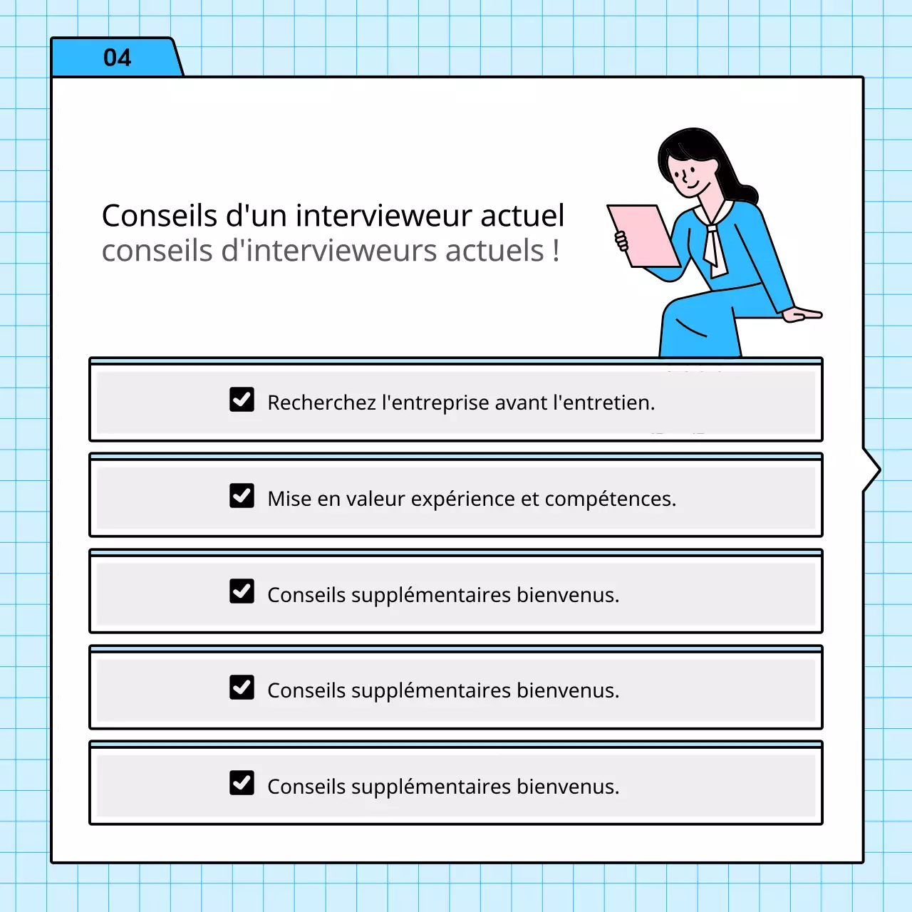 Sur les stratégies d'entretien simples en bleu clair et en rose