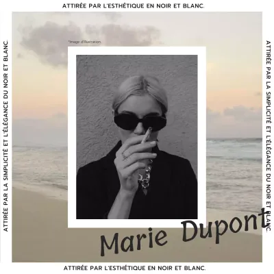 Promotion du blog Black and White Modern Fashion & Lifestyle