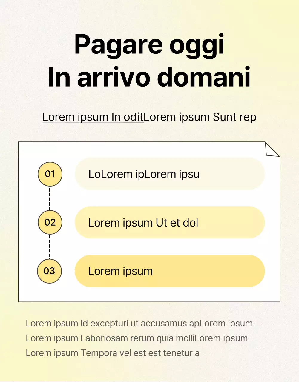 Promozione semplice, ottimizzata per i dispositivi mobili e dettagliata dei cosmetici per la cura della pelle in giallo e arancione