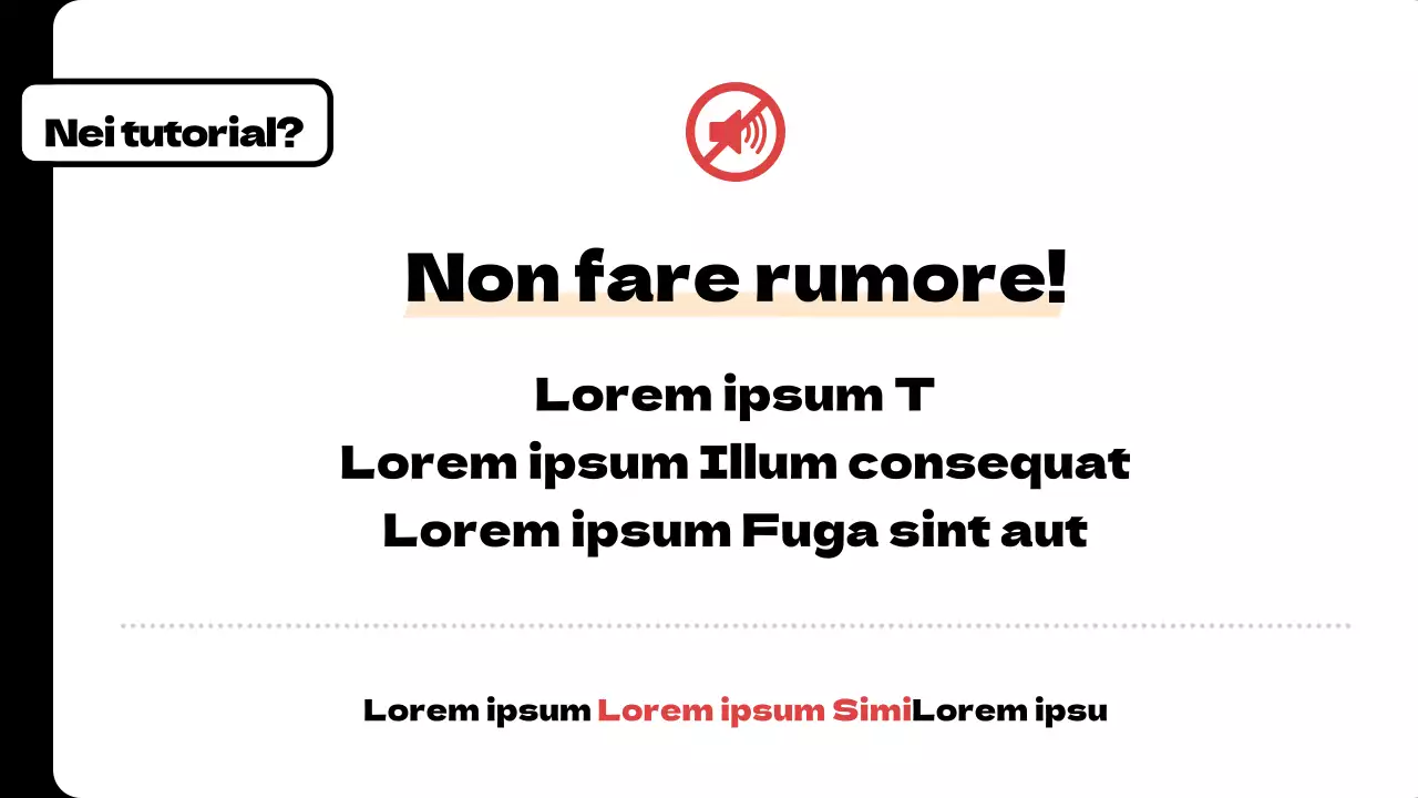 Una raccolta di semplici annunci scolastici arancioni
