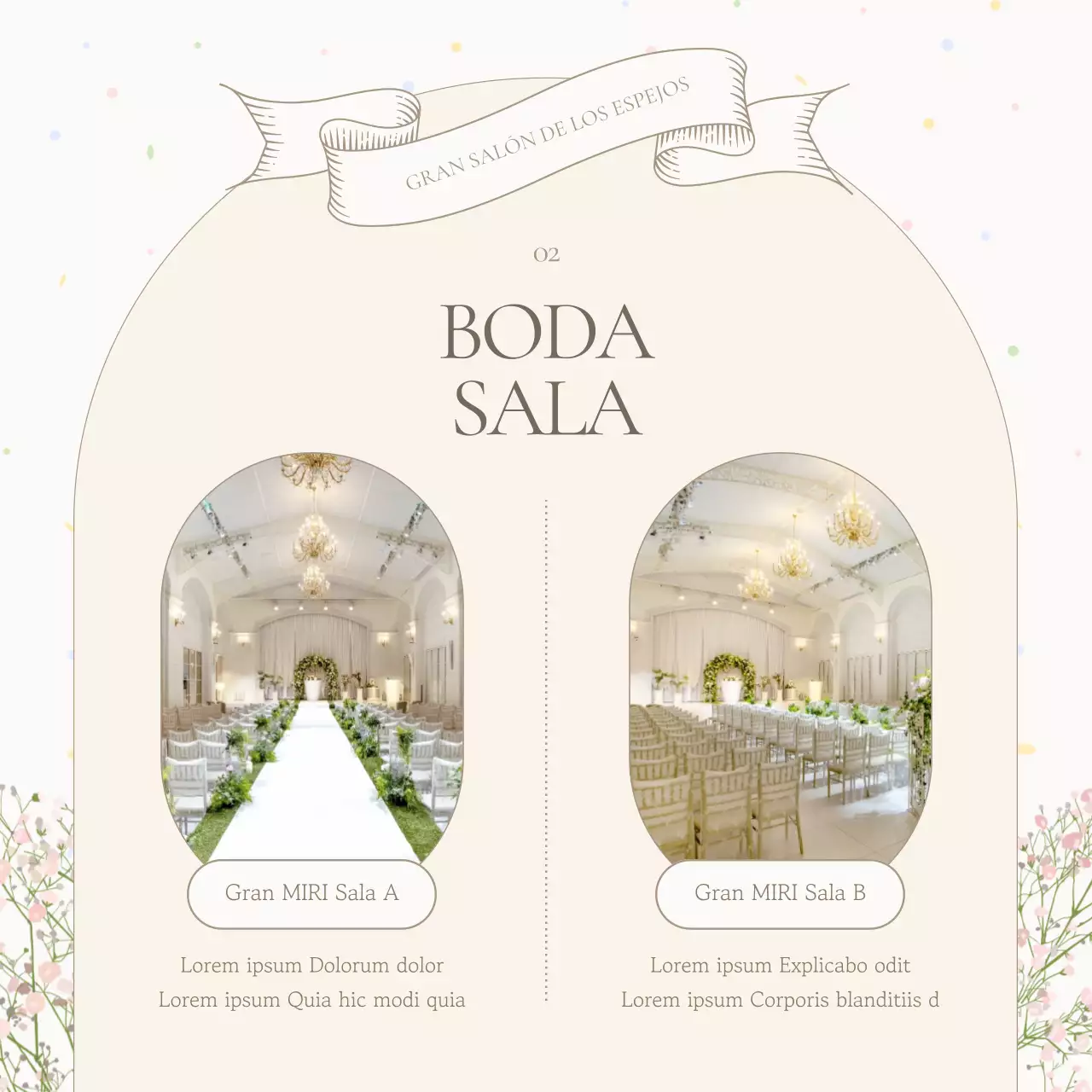 Promover una boda clásica en marfil y beige