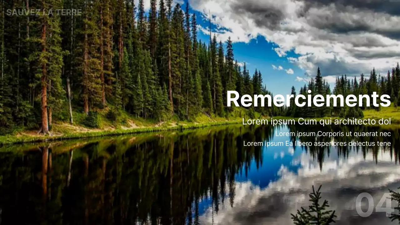 Une présentation verte simple pour l'état de l'Union