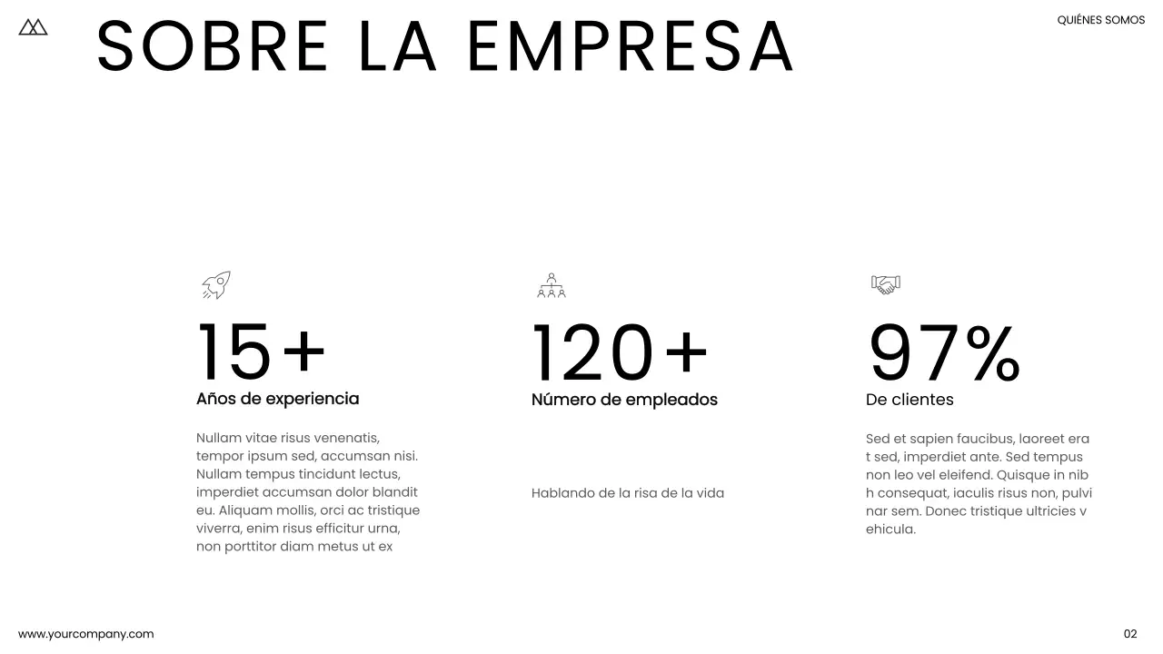 Blanco y negro Minimal Simple Business Product Pitch