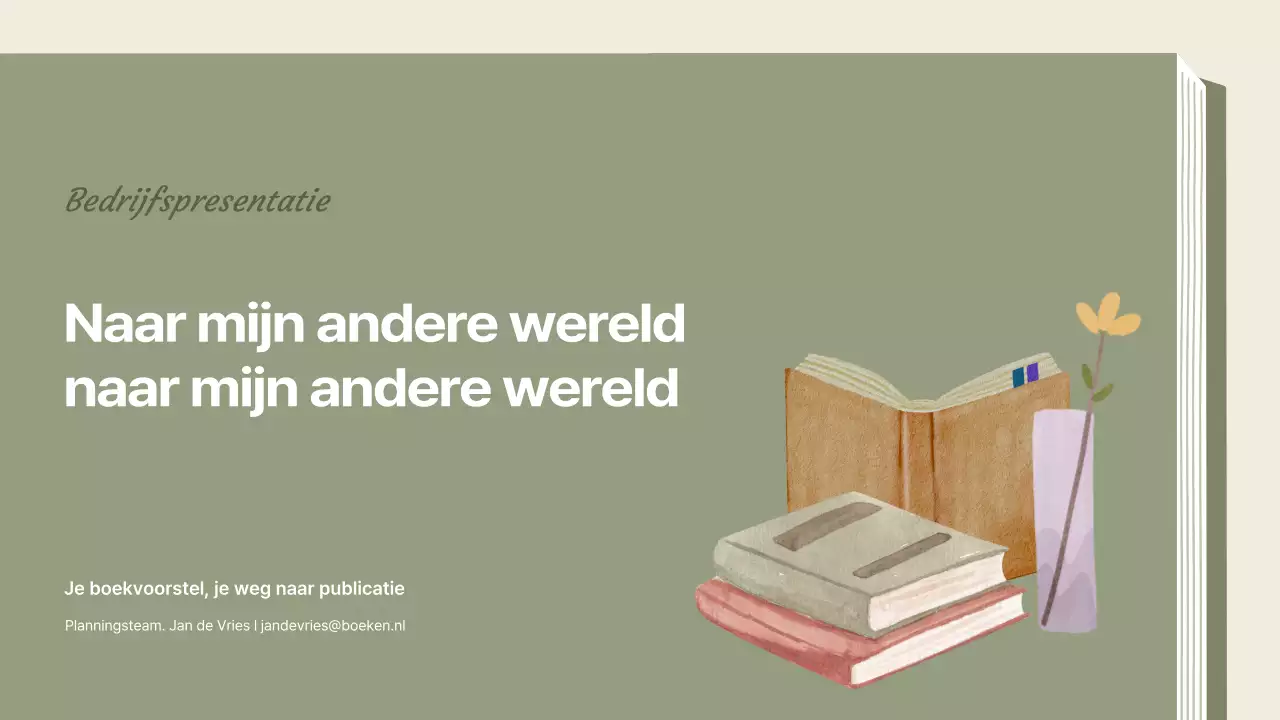 Een voorstel voor een vintage publicatie in kaki en beige
