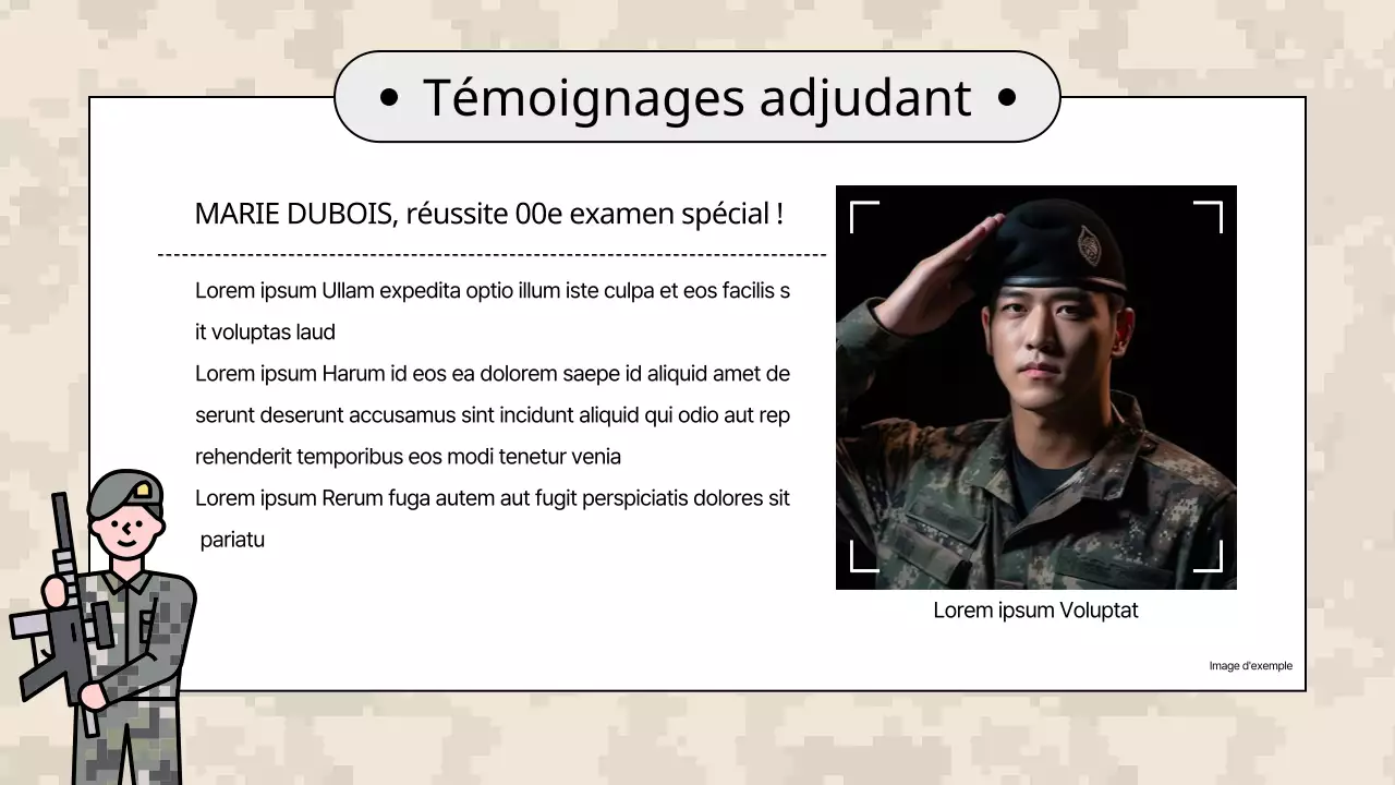 Une simple présentation de briefing de recrutement kaki et beige