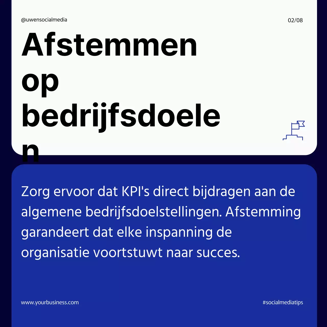 Marine Modern Eenvoudige Stappen om Effectieve KPI's te Implementeren Beheer Instagram Carrousel Post