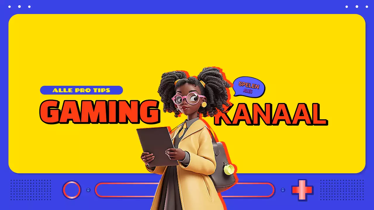 Promoot je gamekanaal met een knalblauw en geel