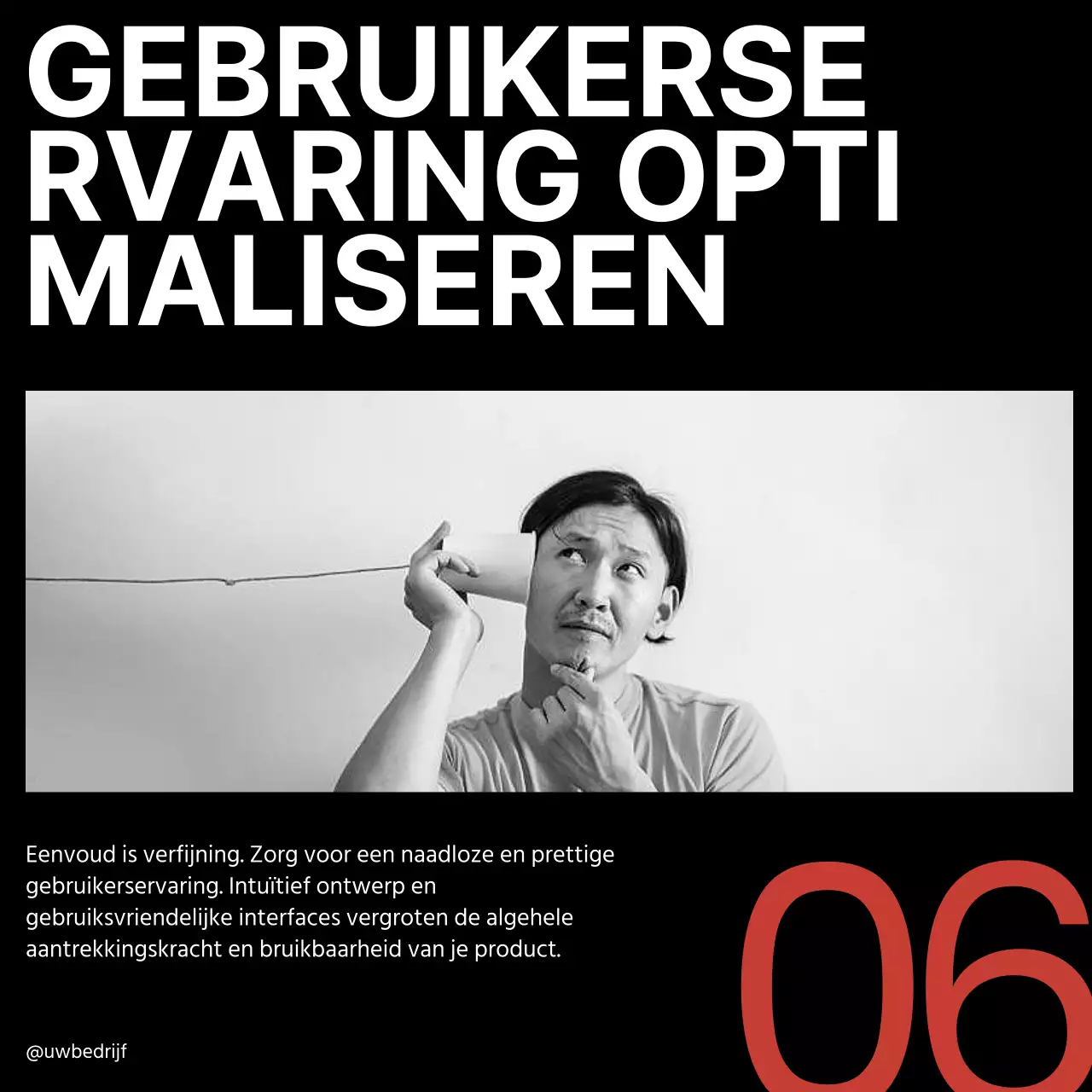 Rood Beige Minimal Bold Gids Ontwikkeling Product Instagram Carrousel Tips Strategie