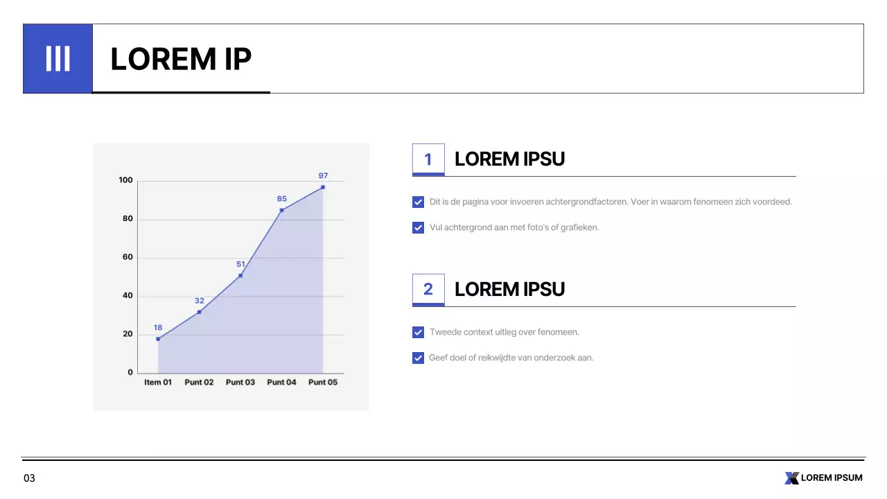 Eenvoudig blauw en wit rapport voor de publieke sector