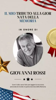 Pubblicità grigia minima per la Giornata della Memoria