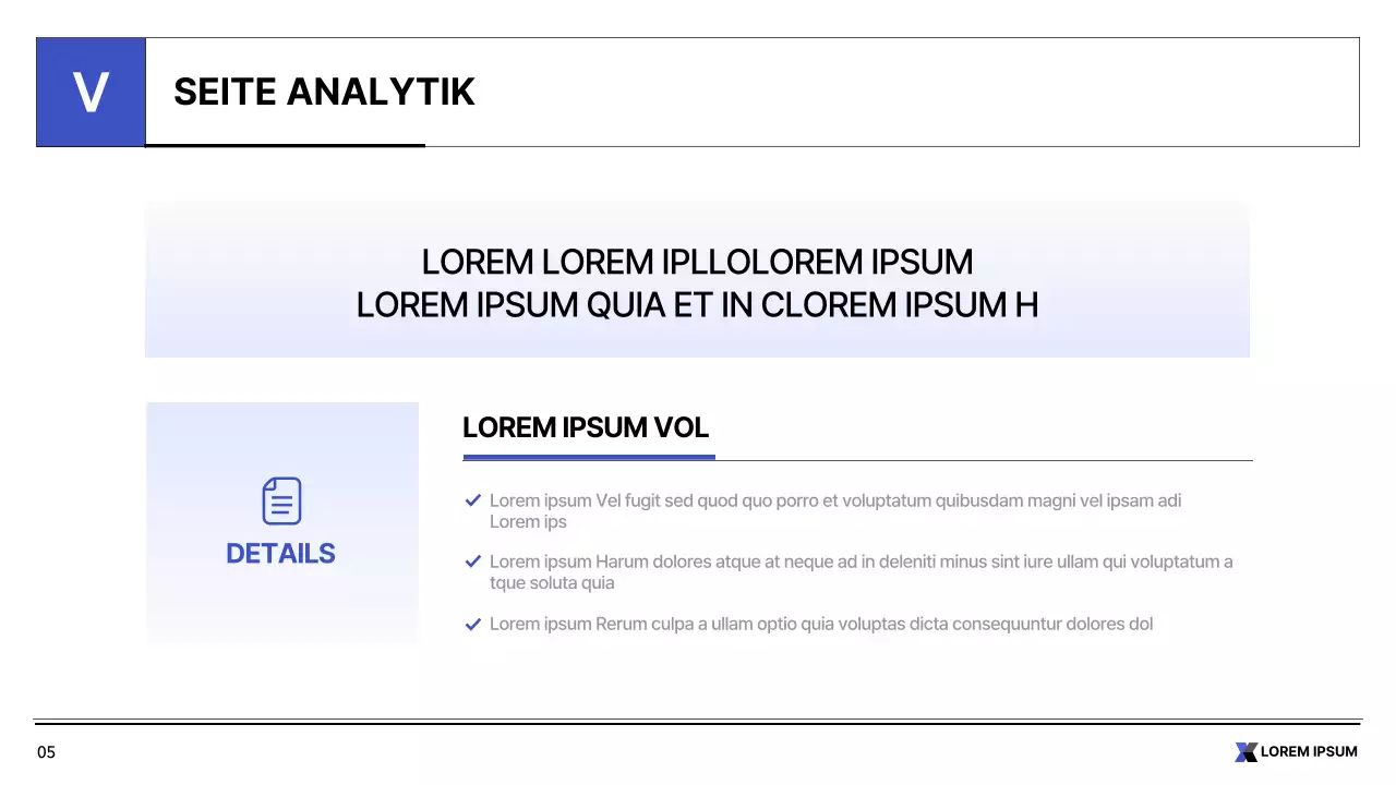 Einfacher blauer und weißer druckbarer Bericht für den öffentlichen Sektor