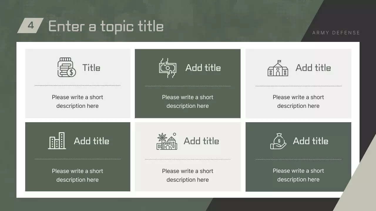 Sage Modern Military Presentation