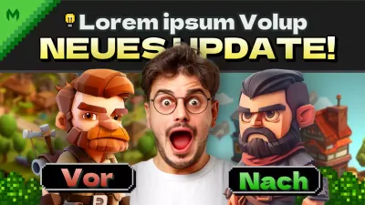 YouTube-Miniaturansicht des grün-schwarzen Fantasy-Spiels