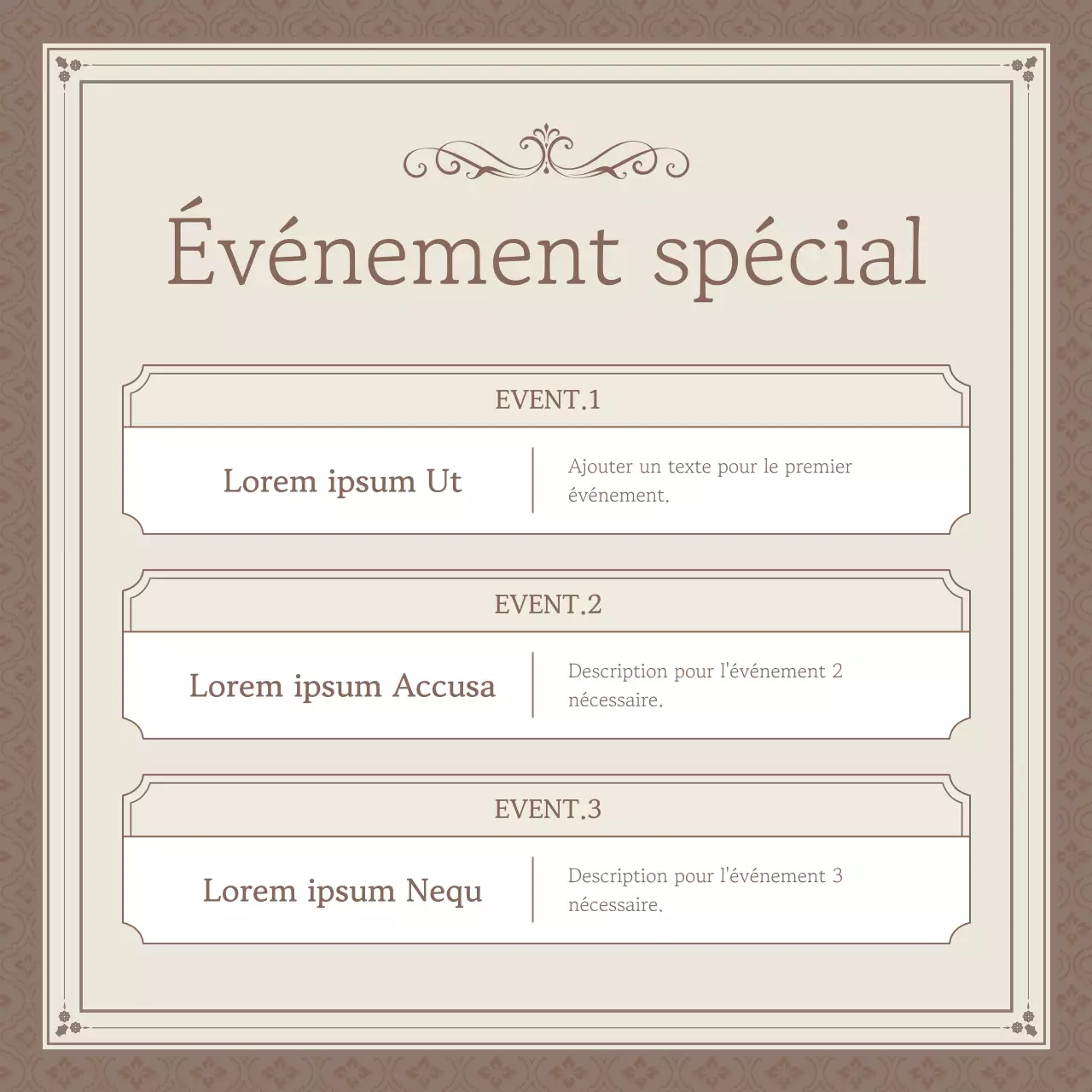 Promouvoir un lieu de mariage classique dans les tons beige et ivoire