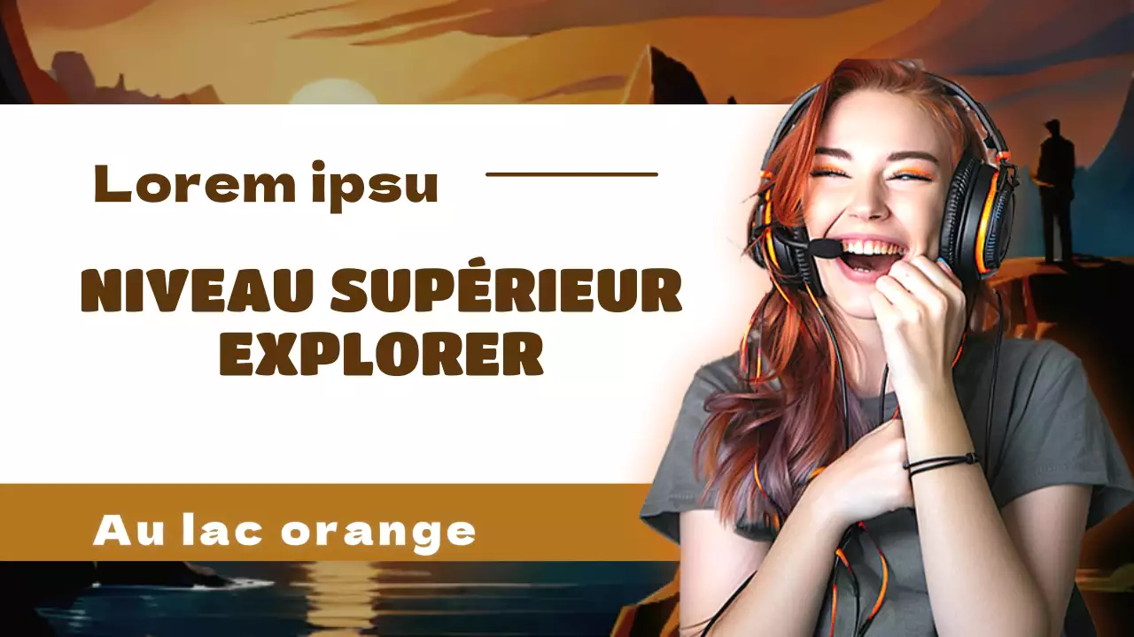 Promouvoir une chaîne de jeux inspirée de la nature rouge et brune