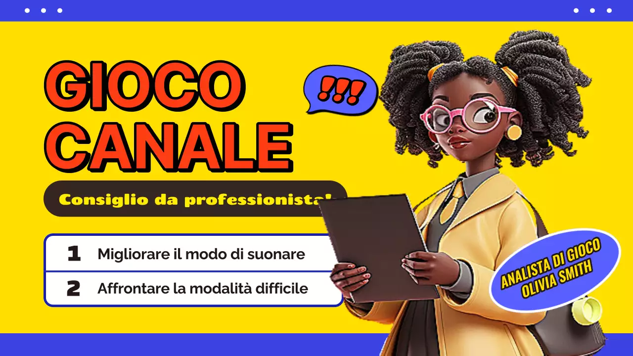 Promuovete il vostro canale di gioco con un tocco di blu e di giallo.