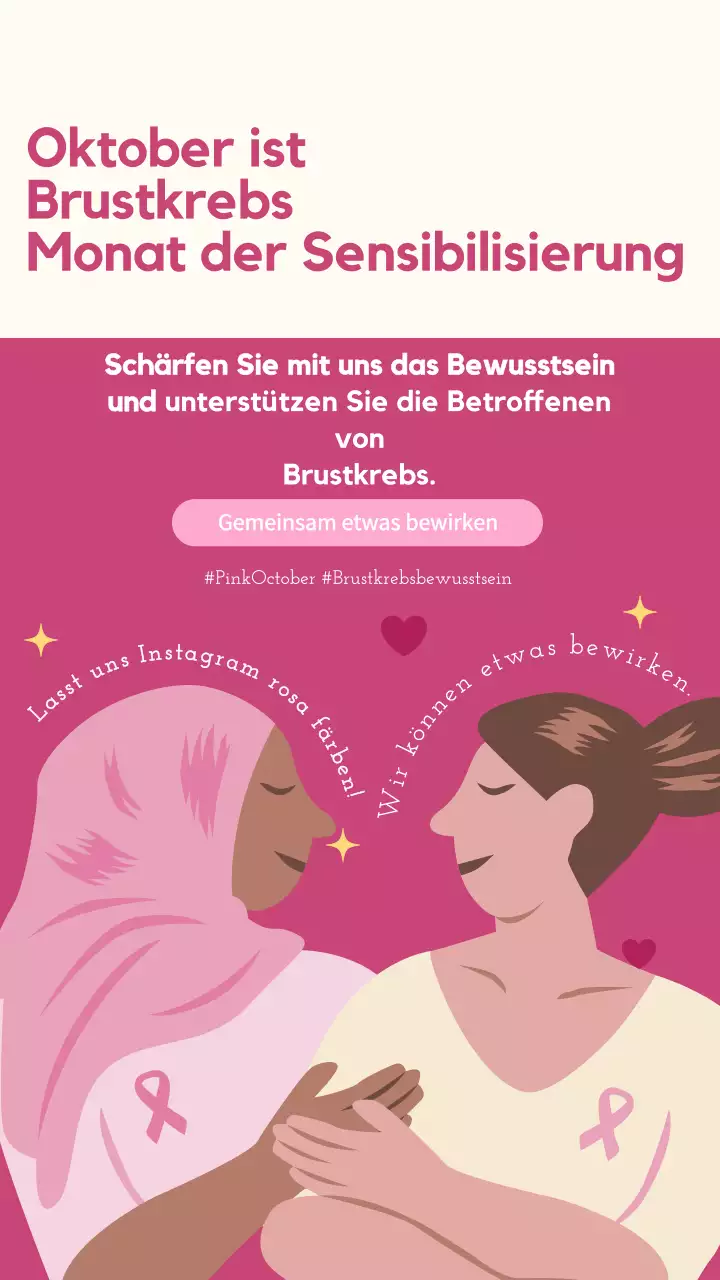Rosa und Elfenbein: Moderne Oktober-Kampagne zur Sensibilisierung für Brustkrebs
