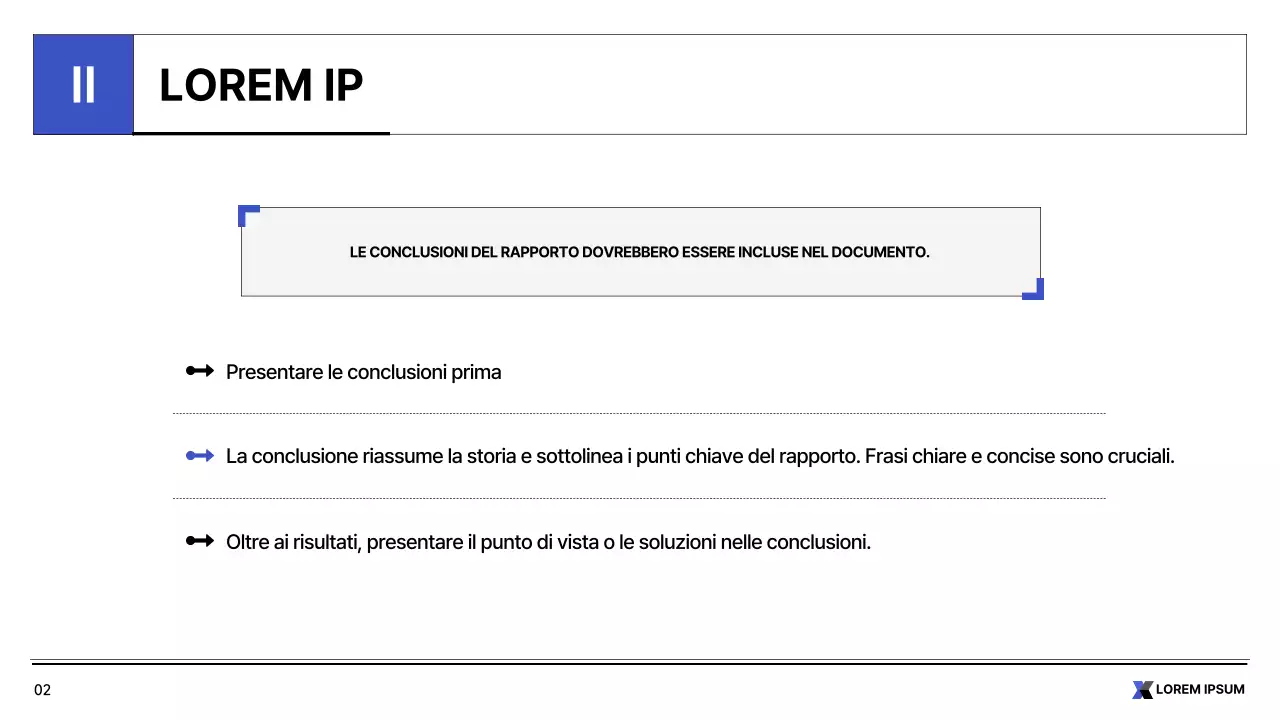 Semplice rapporto stampabile del settore pubblico in bianco e blu