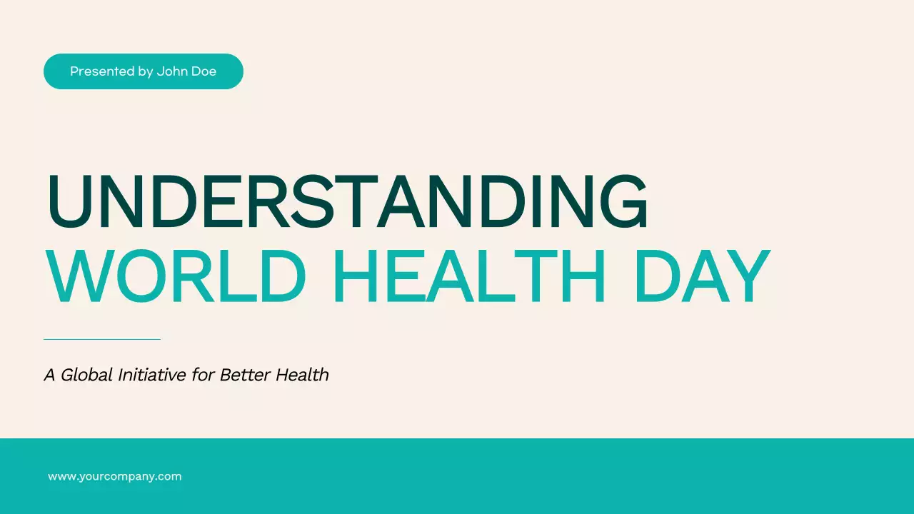 Teal Modern Health Guide Presentation