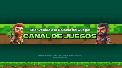 Juego de Fantasía Verde y Negro YouTube ChannelArt