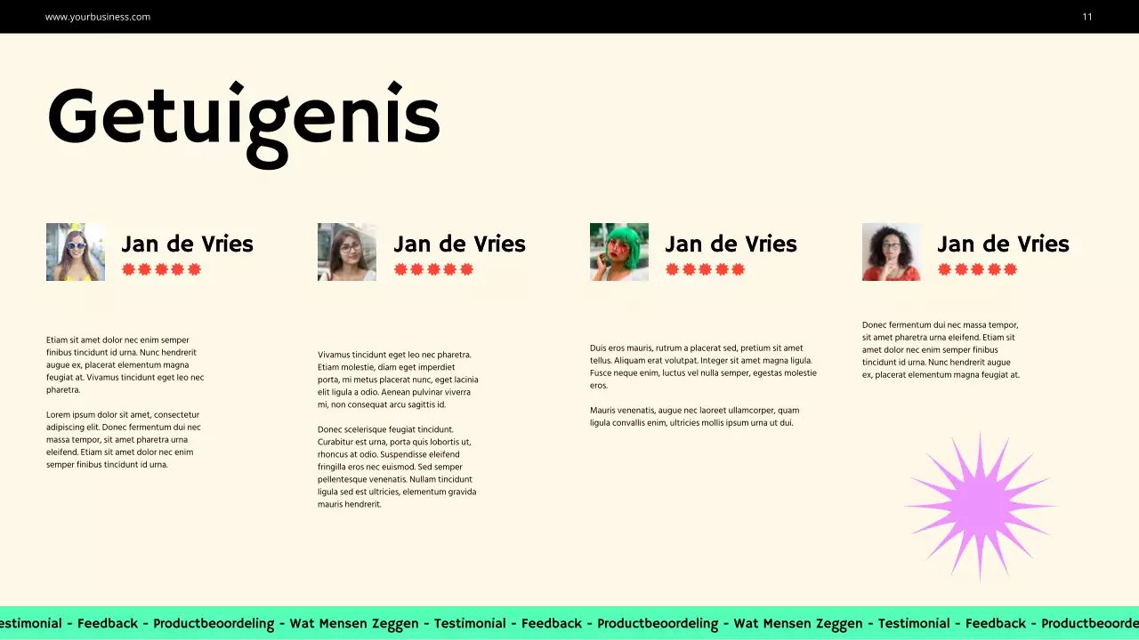 Purple Green Bold Fashion Bedrijfsprofiel Introductie van het bedrijf