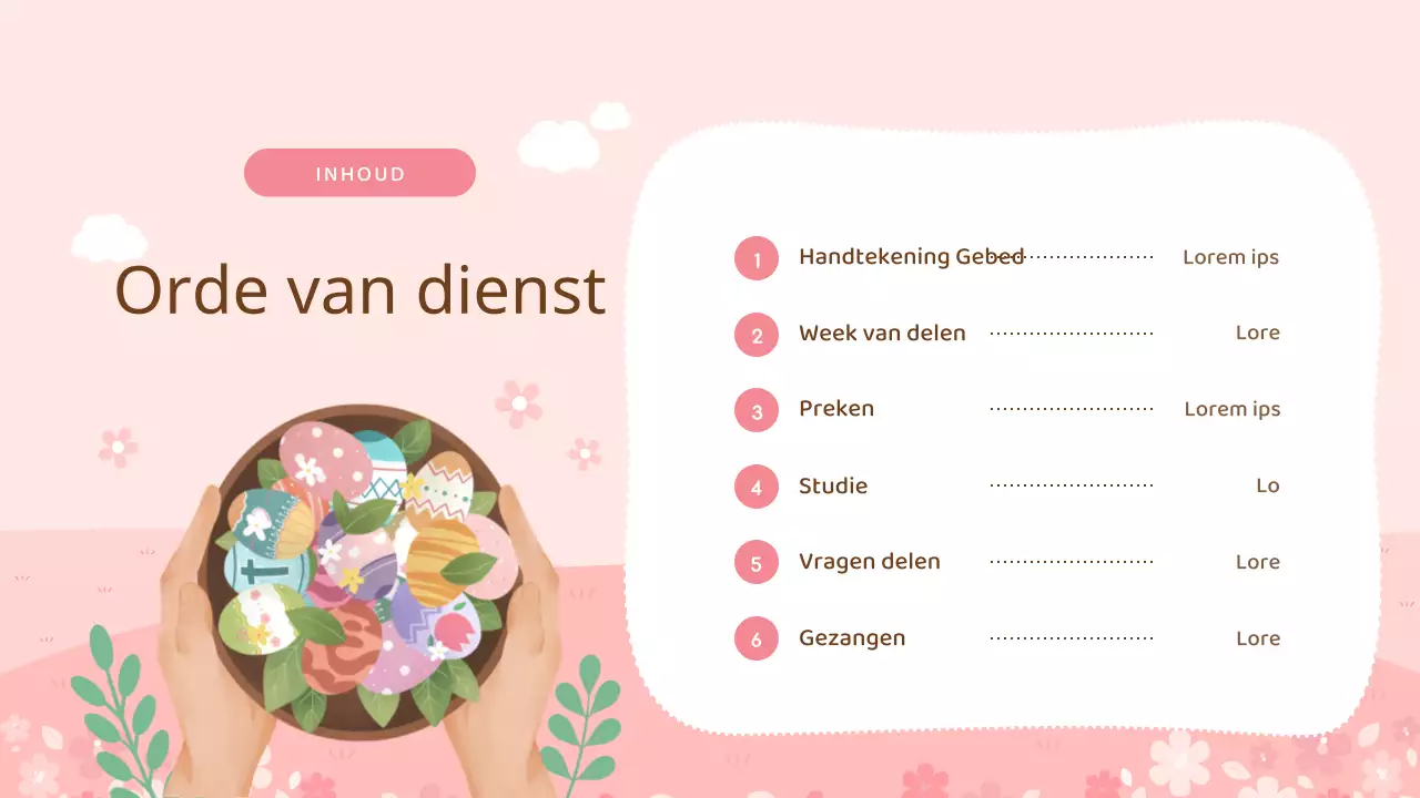 Roze en lenteachtige aanbiddingsmiddelen met een lentetintje