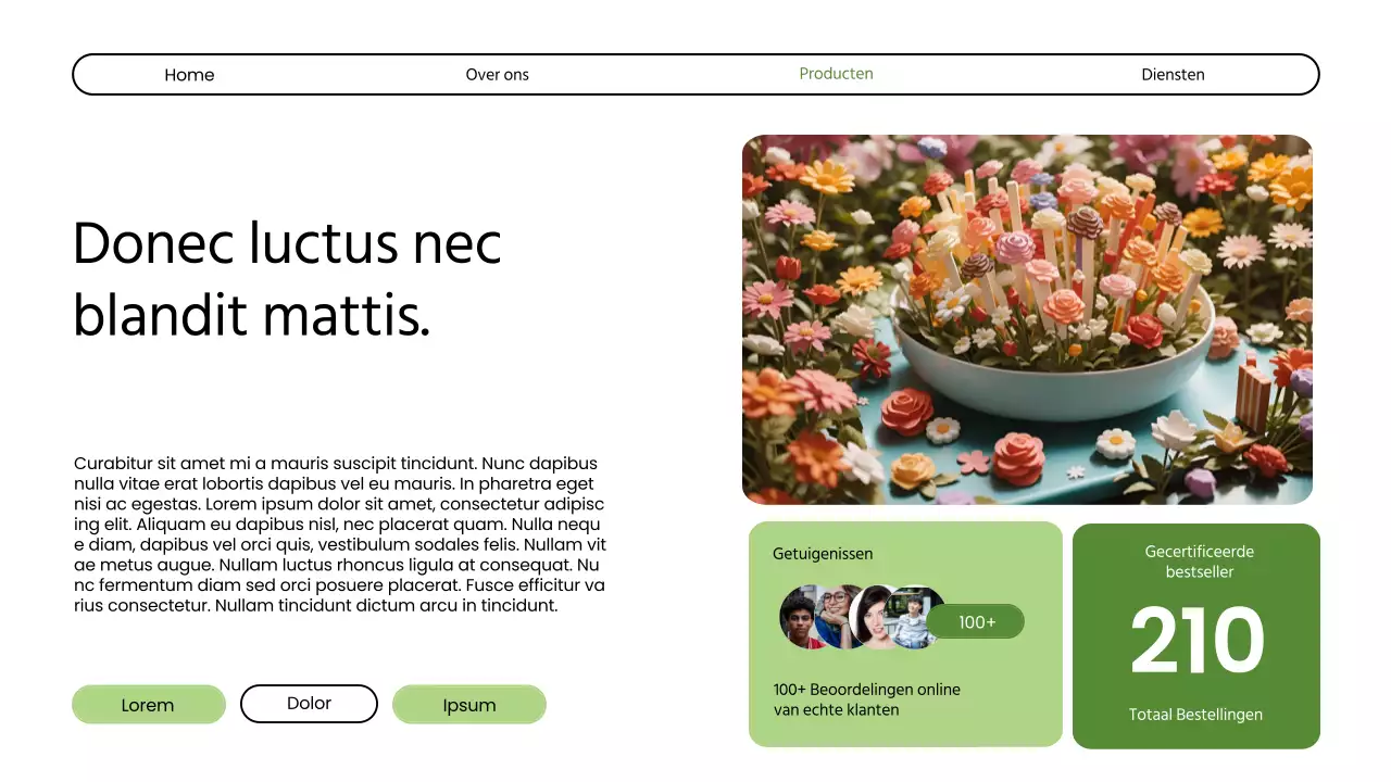 Introductie van Green Modern Bloemenwinkel