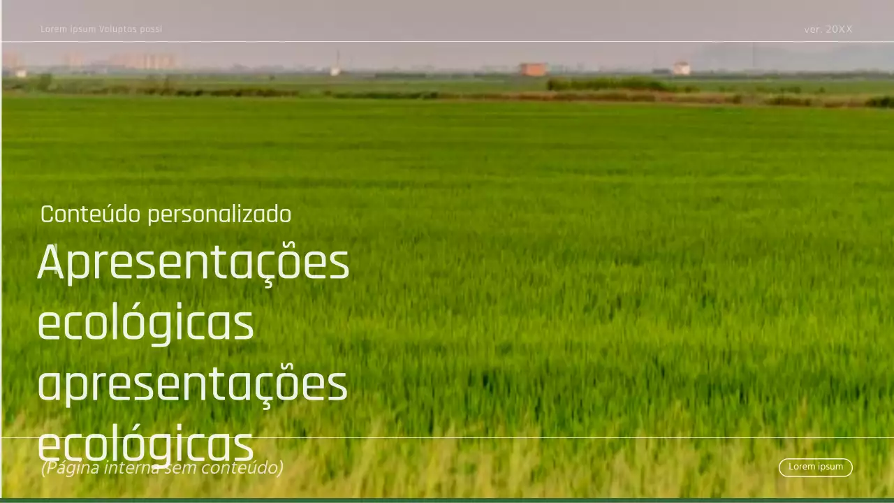 Um relatório verde moderno em verde e marfim