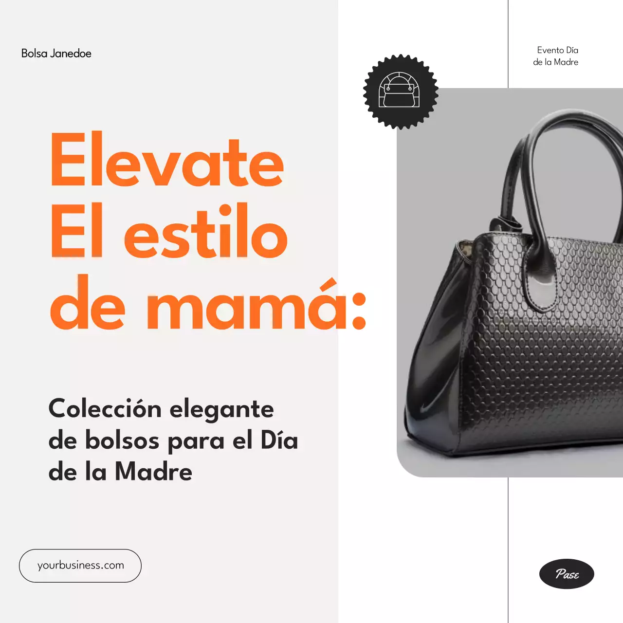 Gris Naranja Mínima Promoción Moderna Producto Celebrar el Día de la Madre Carrusel Instagram