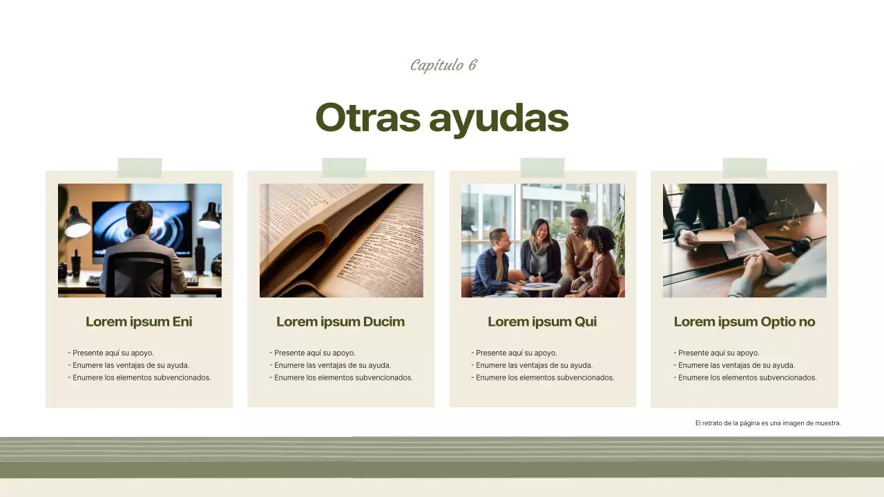 Una propuesta de publicación vintage en caqui y beige