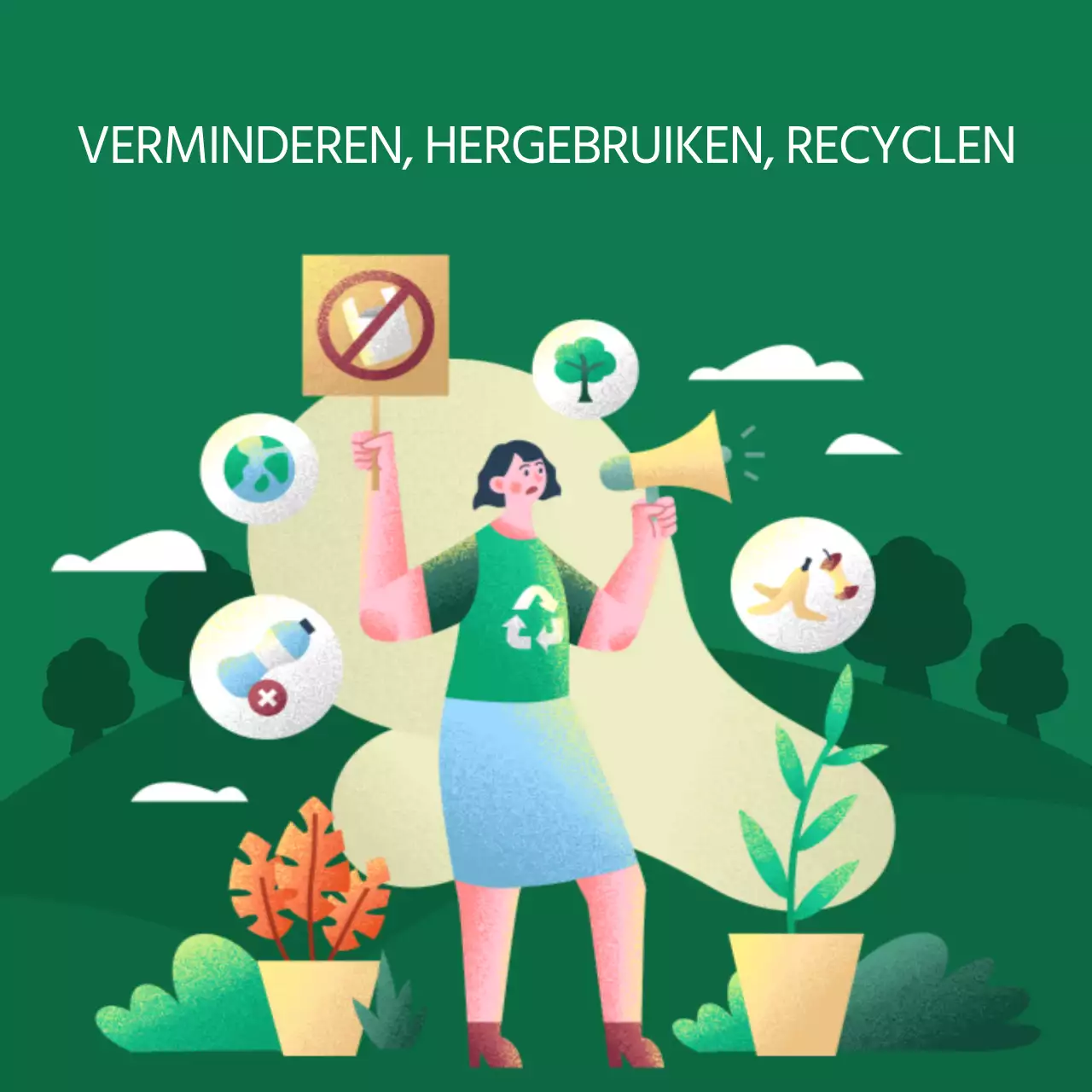 Een gids om de moderne Dag van de Aarde in groen en geel te vieren