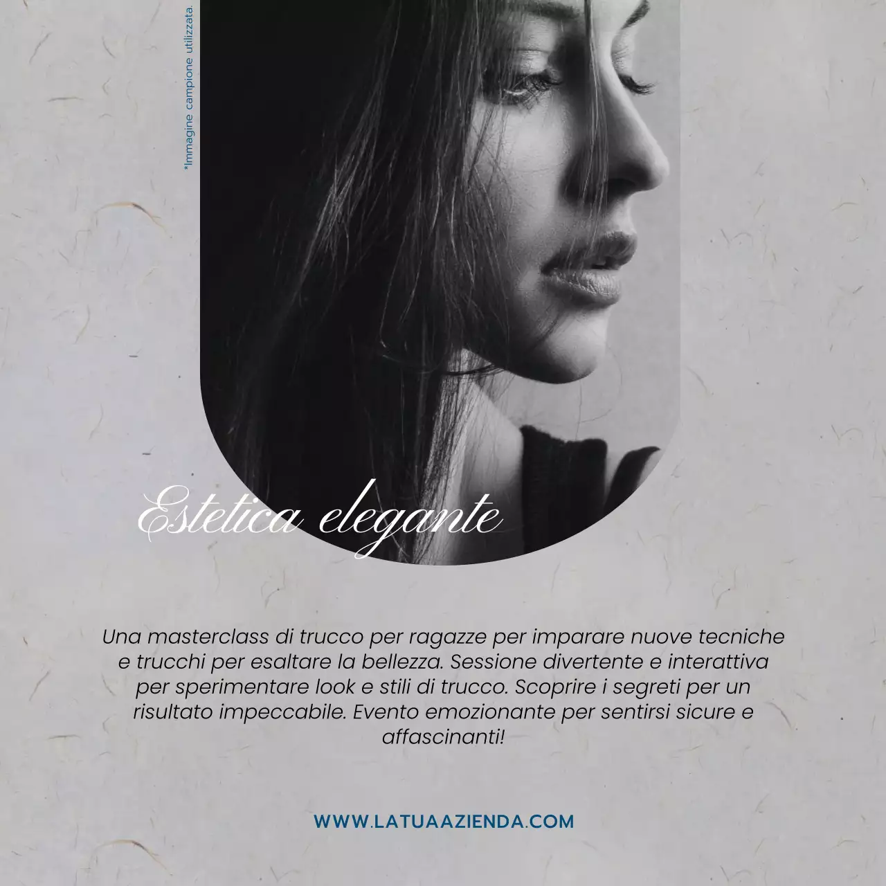 Grigio Blu e Bianco Trend Truccatore Promozione Scuola di Bellezza