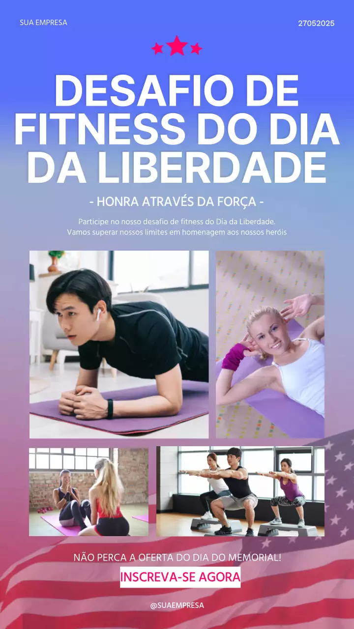 Campanha moderna azul e vermelha para o Dia da Memória