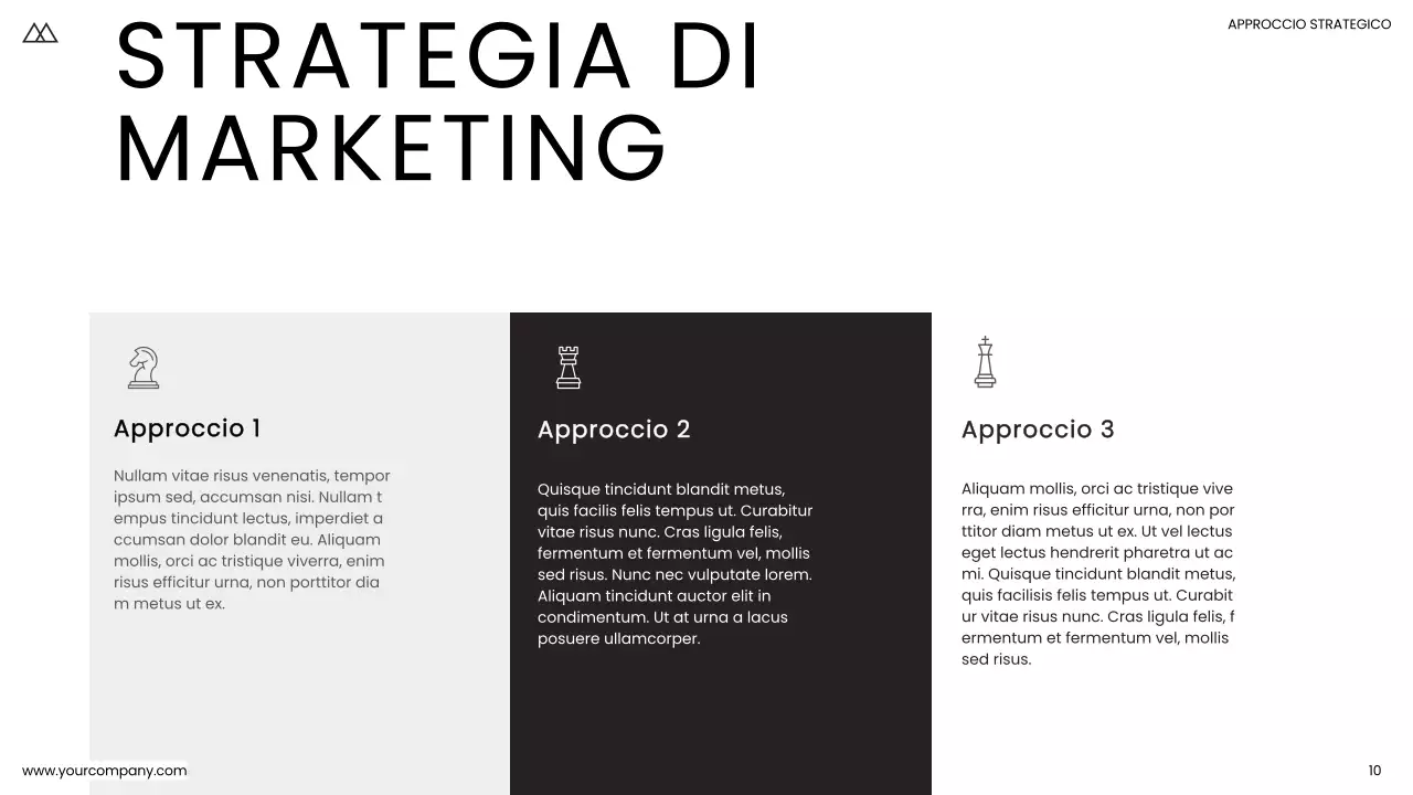 Bianco e nero Minimal Simple Business Product Pitch