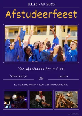 Poster met jouw foto voor een zakelijke bijeenkomst