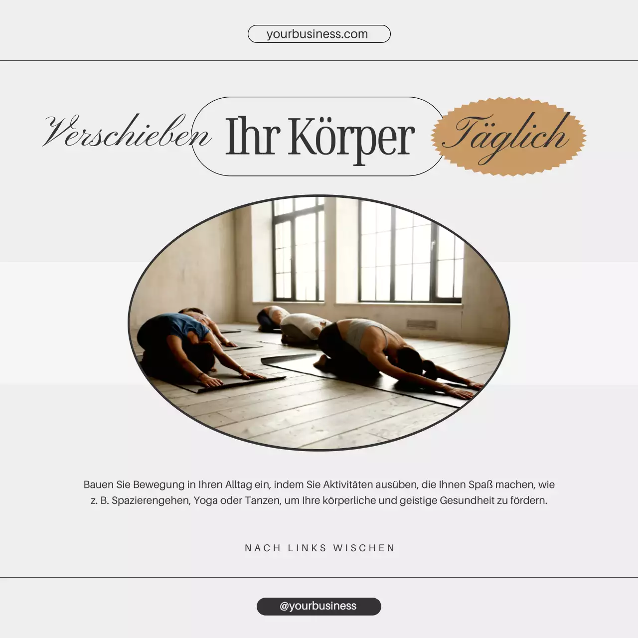 Graugold Minimalistischer Inhalt Gesunde Lebensweise Tipps Instagram Post Karussell