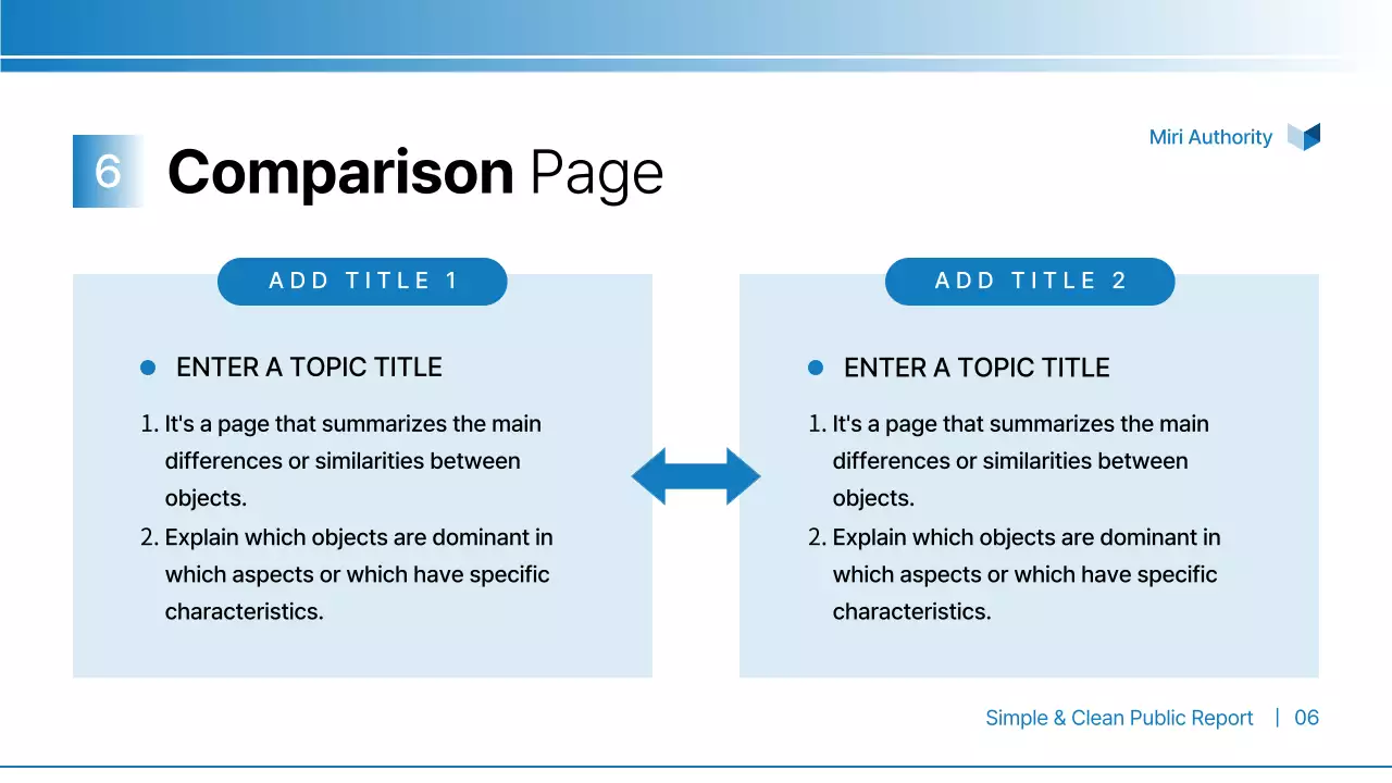 블루클린 공개 보고서 문서 프레젠테이션