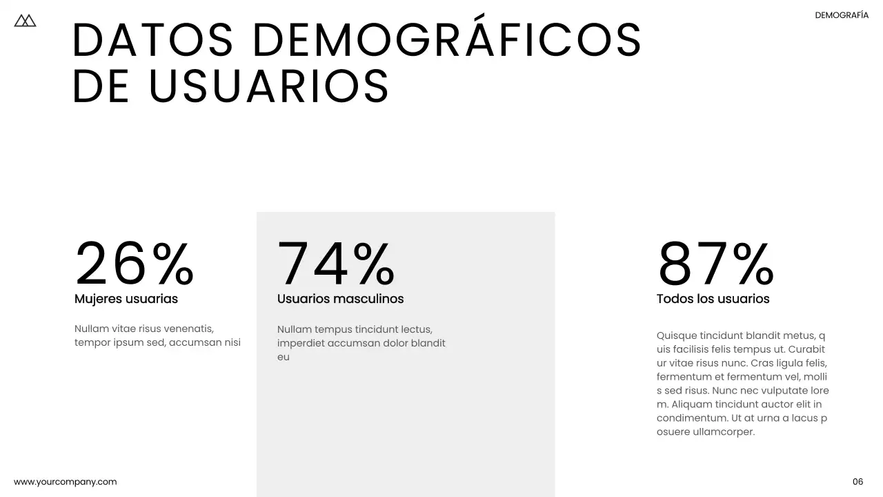 Blanco y negro Minimal Simple Business Product Pitch