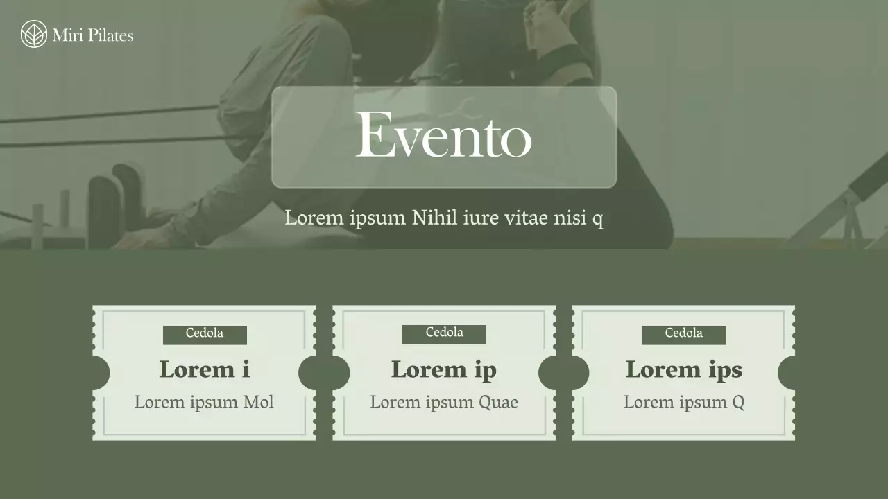 Un'introduzione minimalista al Pilates in verde e verde lime