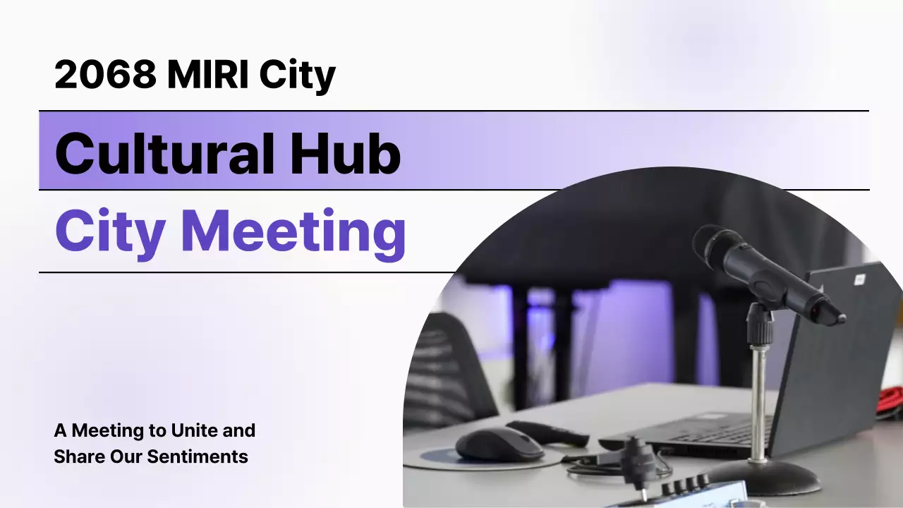 Purple Modern City Meeting Announcement YouTube Thumbnail