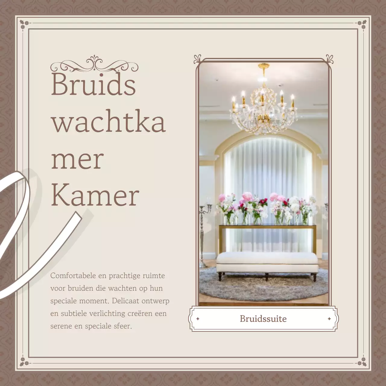 Een klassieke trouwlocatie in beige en ivoor promoten