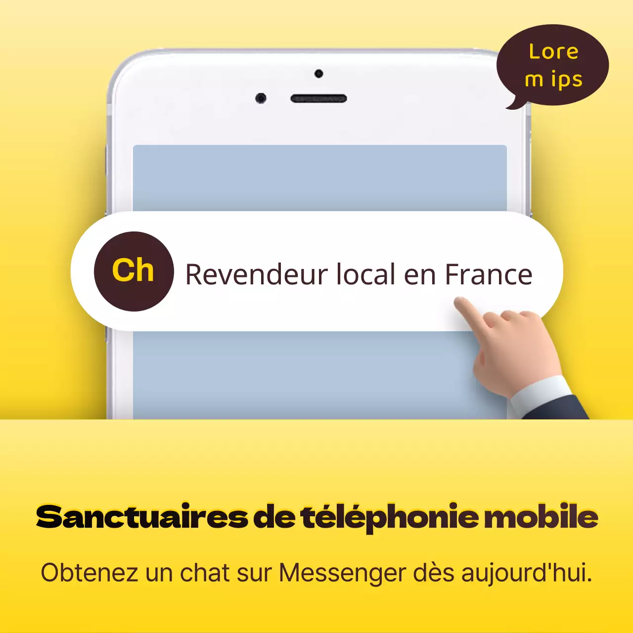 Promouvoir une simple concession de téléphonie mobile en jaune