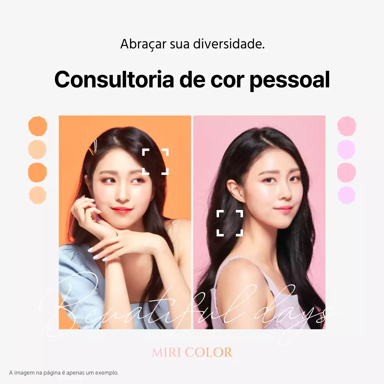 Uma introdução simples à consultoria de cor pessoal em laranja e malva