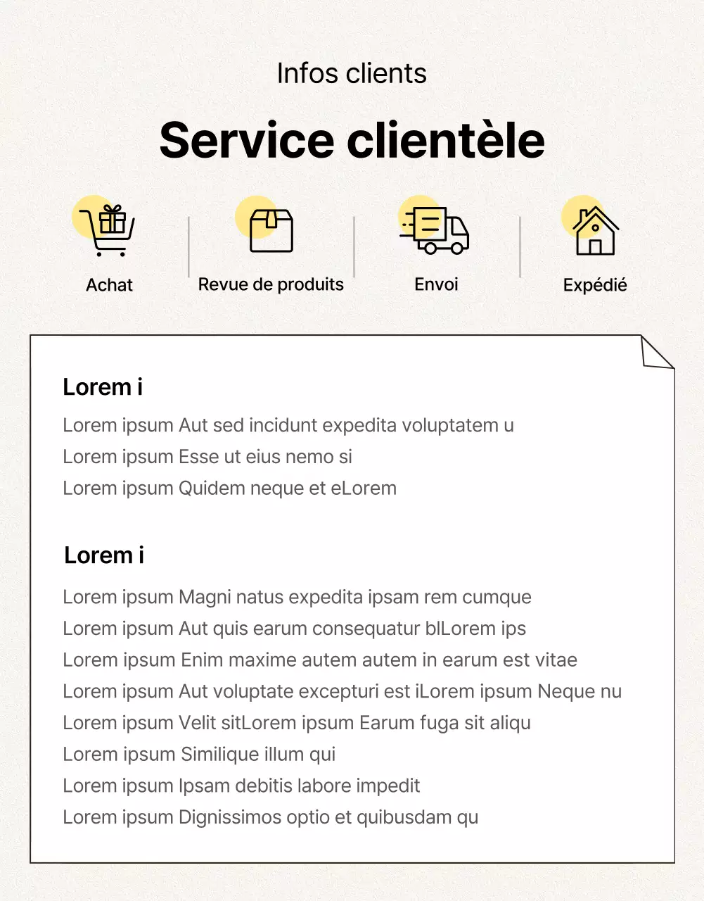 Promotion simple, optimisée pour les mobiles et détaillée sur les soins de la peau en jaune et orange