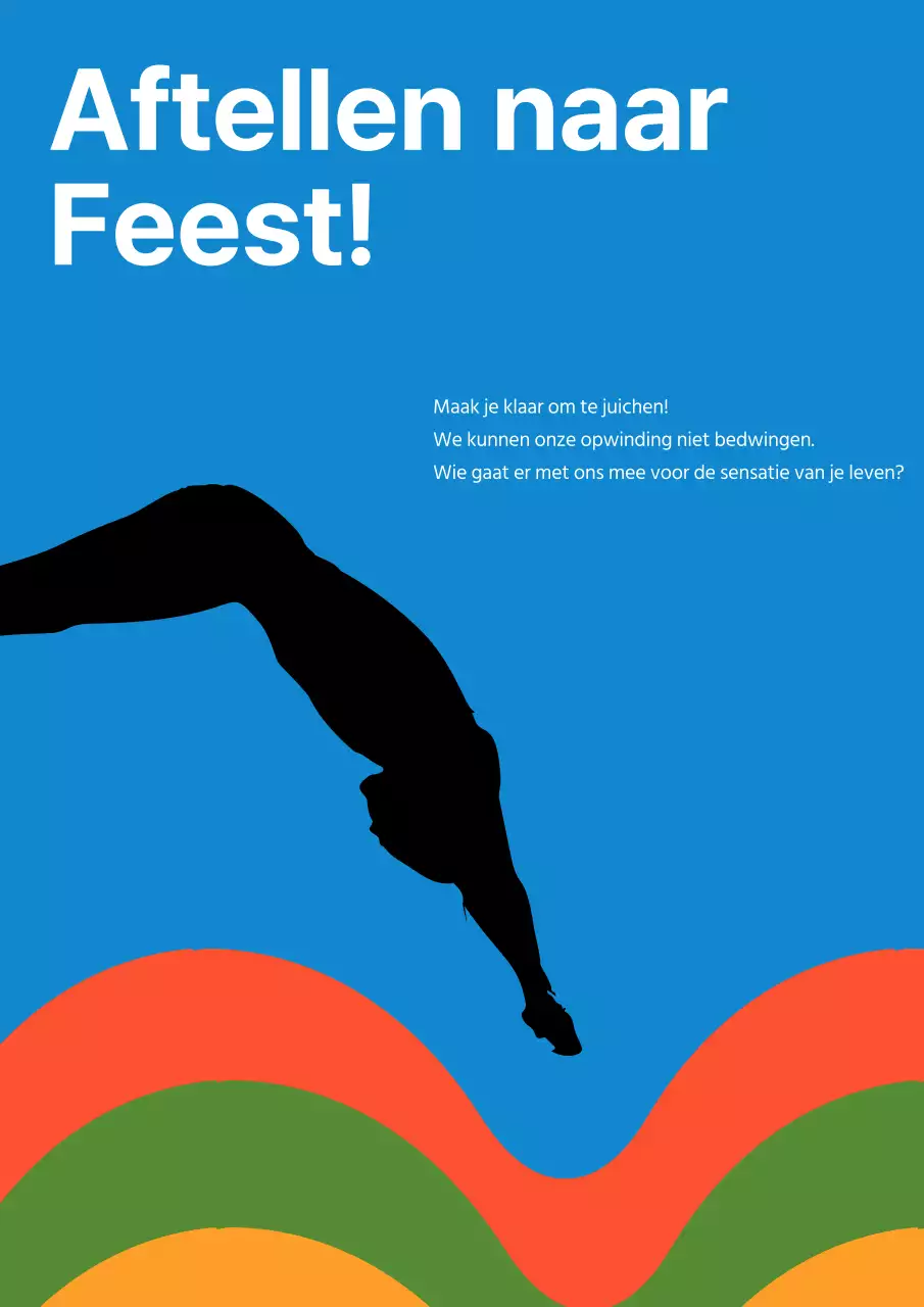 Blauw en oranje moderne conventie award promotionele sjabloon