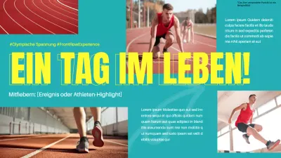 Grün und Gelb Einfacher Vlog von Sport Event Video