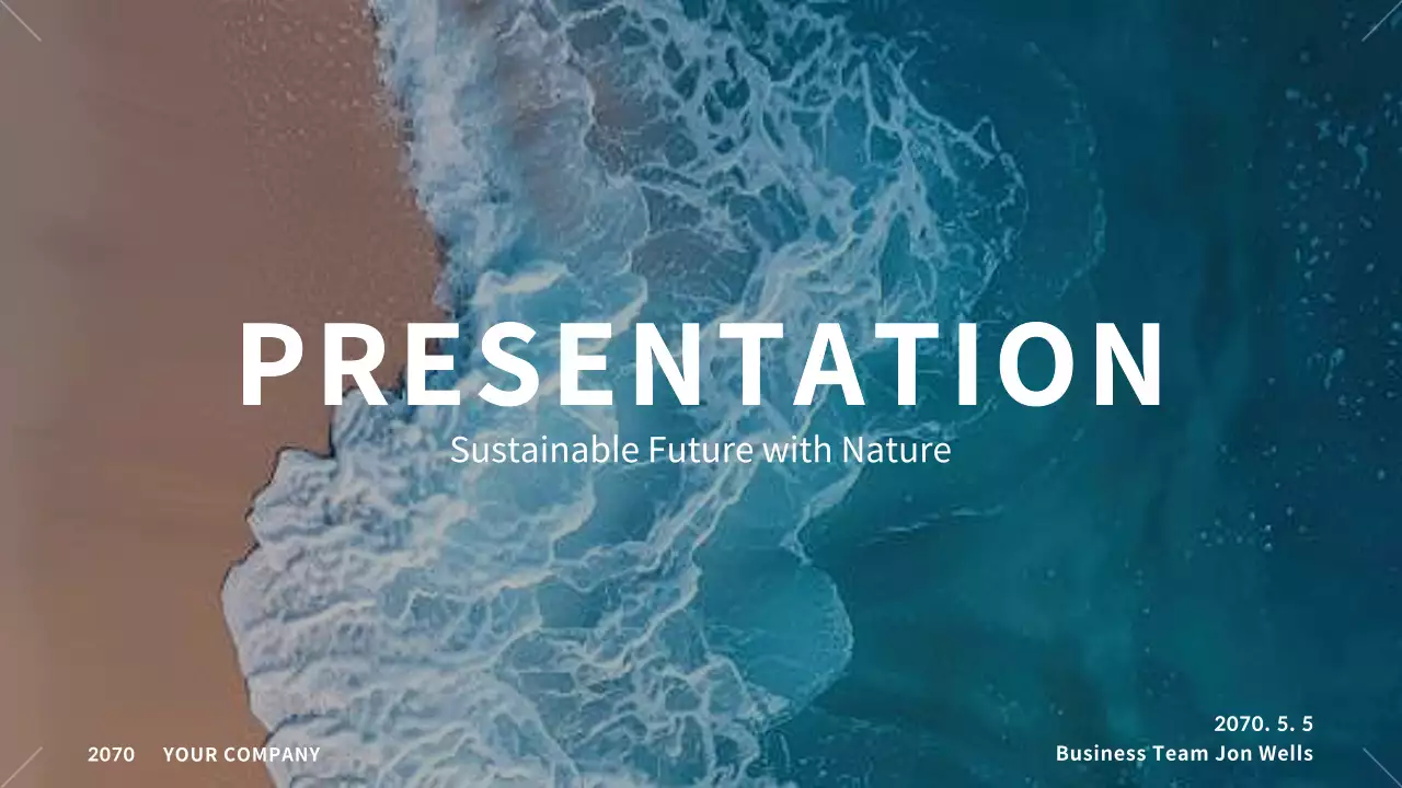 Blue Modern Sustainability Presentation