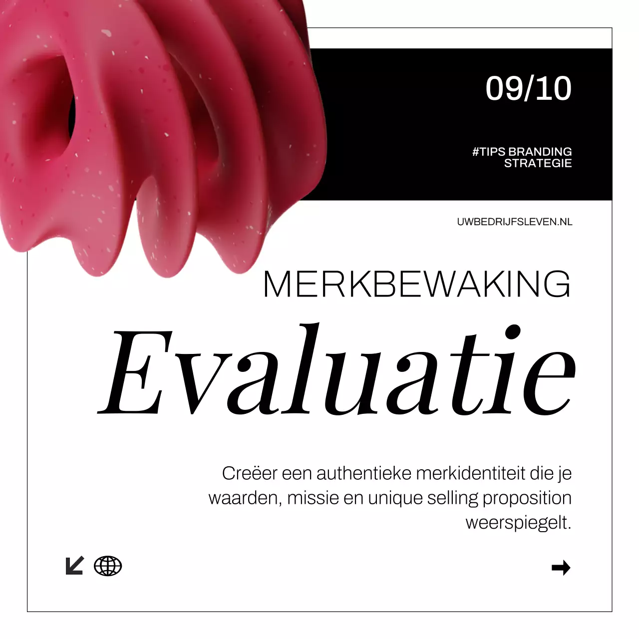 Wit Zwart Modern Vet Merkopbouw Strategie Tips Instagram Carrousel